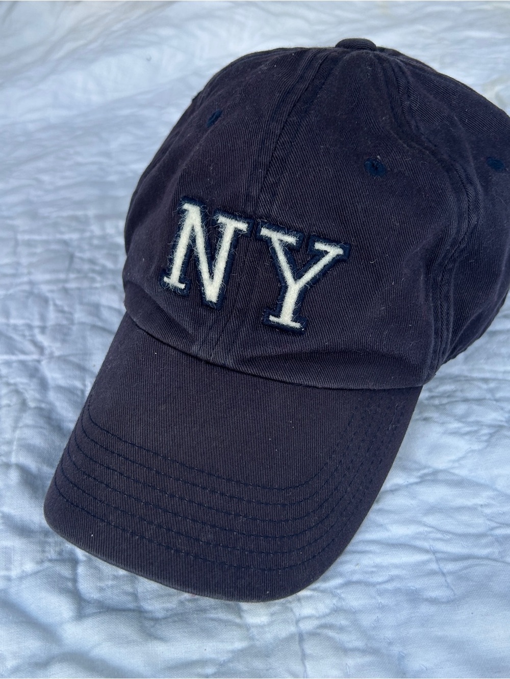Vintage 90s GAP worldwide New York dad hat in navy blue - Picture 5 of 5